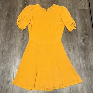 Reformation Gracie Dress in Ochre